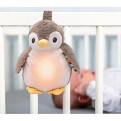 Pheobe The Penguin Baby Sleep Shusher Med Ljus- Och Ljudinspelning