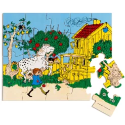 Pippi Träpussel 20 Bitar Multi