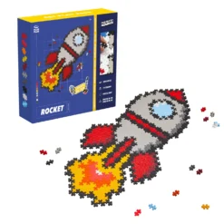 Plus-Plus Puzzle By Number Rymdraket - 500 Bitar Mix
