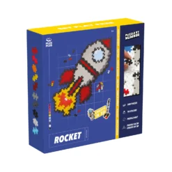 Plus-Plus Puzzle By Number Rymdraket - 500 Bitar Mix