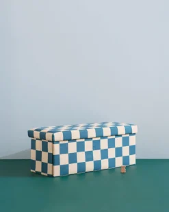 Puff Med Förvaring 80 Cm Teal