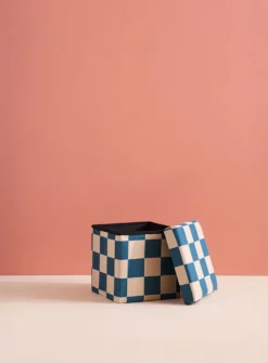 Puff Med Förvaring 30 Cm Teal