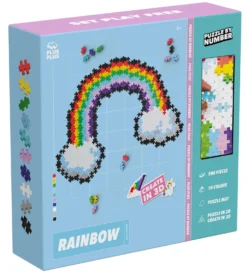 Puzzle By Number Rainbow & Unicorn Byggset