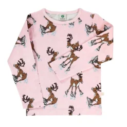 Raindeer Långärmad T-shirt Icy Pink