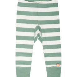 Randiga Baby-leggings Grön