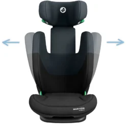 RodiFix S I-Size Bältesstol 4Y-12Y / 15-36 Kg Tonal Black