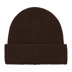 Stickad Mössa Coffee Bean