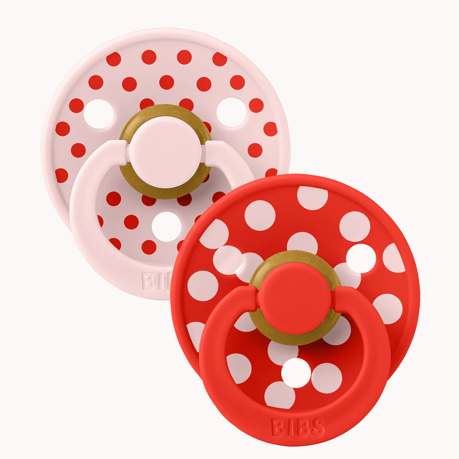 Studio Colour Polka 2-pack Runda Latexnappar Blossom Candy Apple