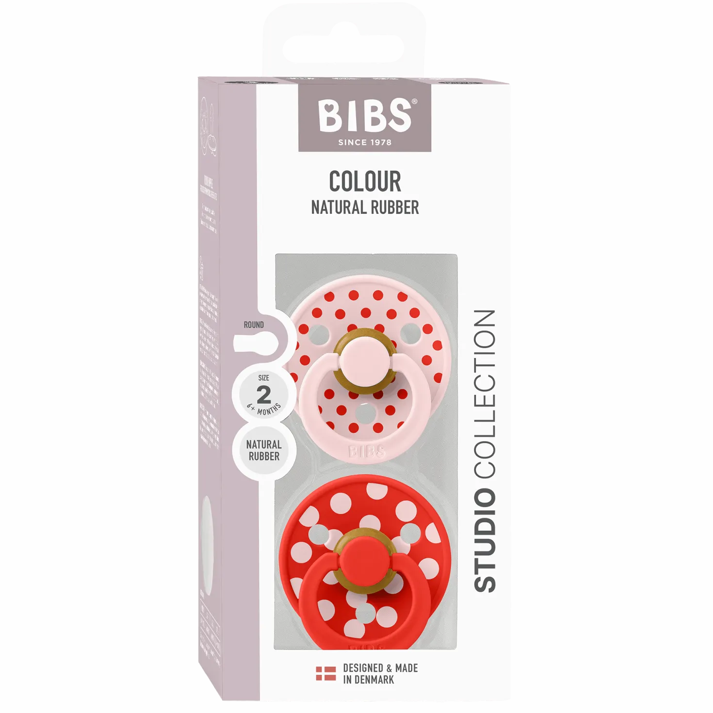 Studio Colour Polka 2-pack Runda Latexnappar Blossom Candy Apple