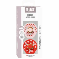Studio Colour Polka 2-pack Runda Latexnappar Blossom Candy Apple