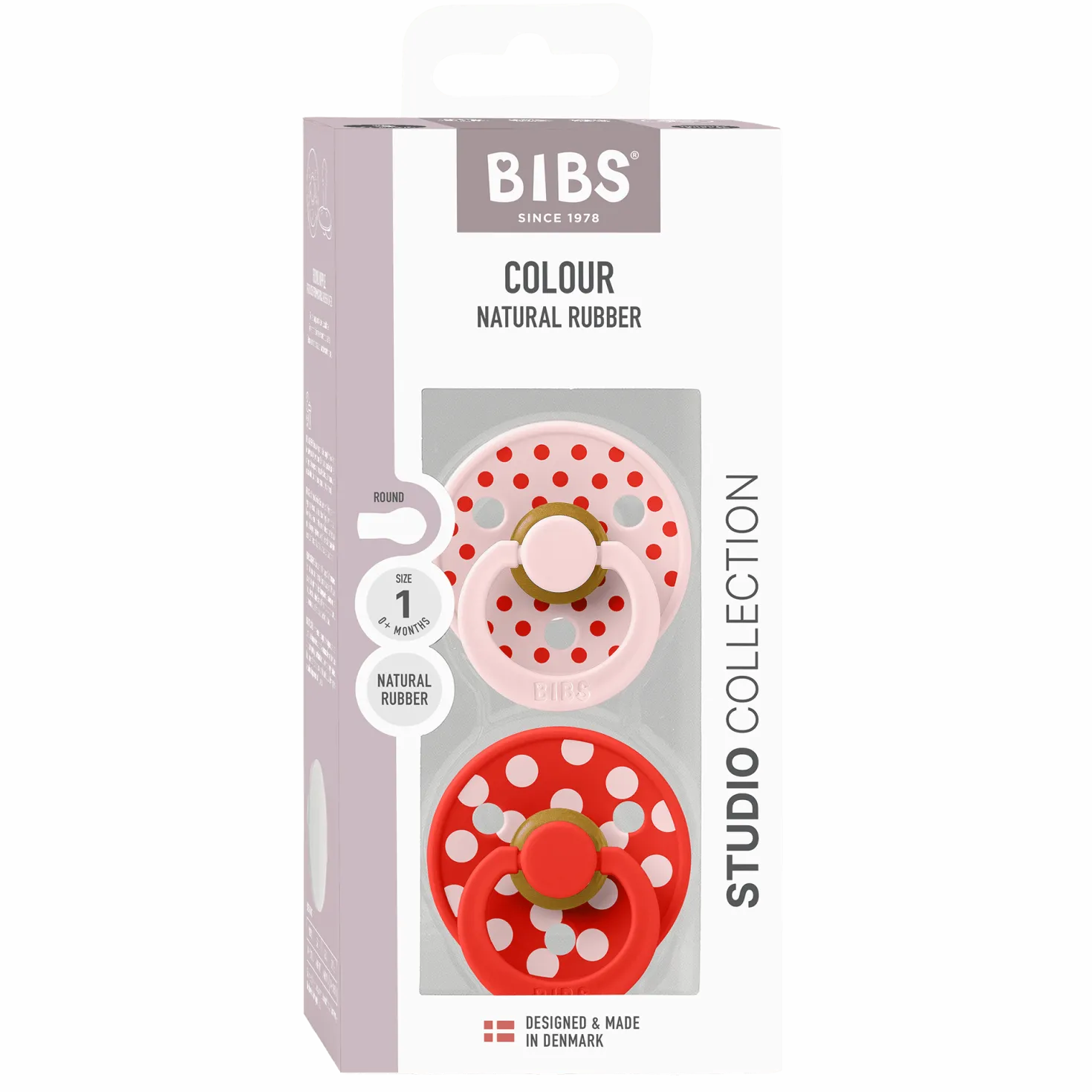 Studio Colour Polka 2-pack Runda Latexnappar Blossom Candy Apple