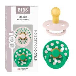 Studio Colour Polka 2-pack Runda Latexnappar Petal Cactus