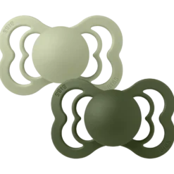 Supreme 2-pack Symmetriska Silikonnappar Sage Hunter Green