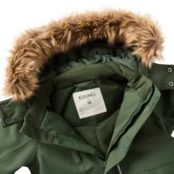 Svalbard Vinteroverall Navy Forest Green Blocking