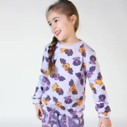Sweatshirt with batsOrchid Petal