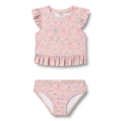 Swim Set 2-piece Alma Pink Heart Flowers