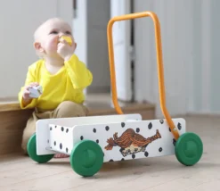 Trävagn För Att Lära Sig Gå Spotted