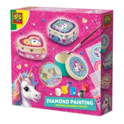 Unicorn Diamond Painting Pysselkit För Smyckeskrin