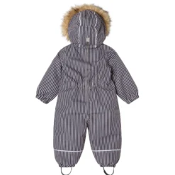 Val D'Isere Vinteroverall Thin Stripe Navy Taupe