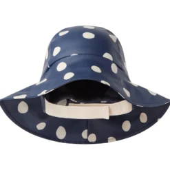 Vasa Regnhatt Navy Polka Dots