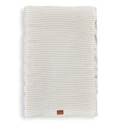 Överdrag Till Skötbädd I Muslin Stripe Beige White