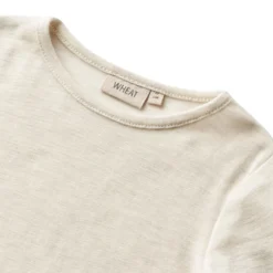 Wool T-Shirt L/S Alfie-1141 eggshell melange
