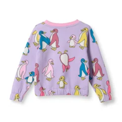 Yapeen Sweatshirt Med Pingviner Lila Heather Purple