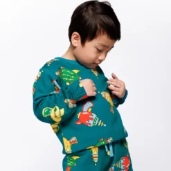 Yapeen With Space Blasters Sweatshirt Petroleum Green